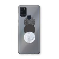 Marmeren cirkels: Samsung Galaxy A21s Transparant Hoesje