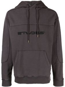 Etudes hoodie à logo imprimé - Bleu