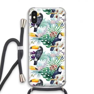 Tukans: iPhone X Transparant Hoesje met koord