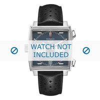 Horlogeband Tag Heuer CAW211P / FC6356 Leder Zwart 22mm - thumbnail