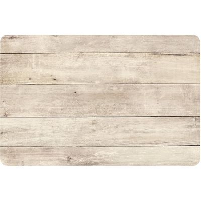 Placemat beige hout print 44 cm