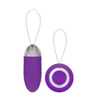 Ethan - Rechargeable Remote Control Vibrating Egg - Purple - thumbnail