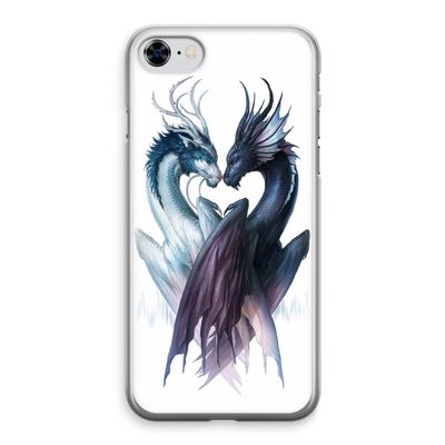 Yin Yang Dragons: iPhone 8 Transparant Hoesje