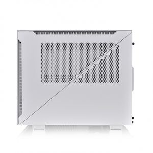Thermaltake Divider 200 TG Snow Micro-tower PC-behuizing Wit 2 voorgeïnstalleerde ventilators, Zijvenster, Stoffilter