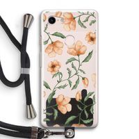 Peachy flowers: Pixel 3 Transparant Hoesje met koord