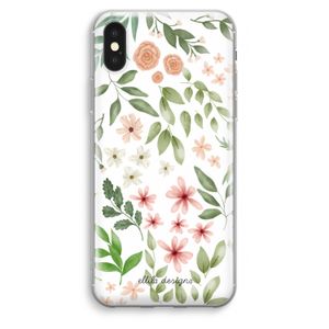 Botanical sweet flower heaven: iPhone XS Max Transparant Hoesje