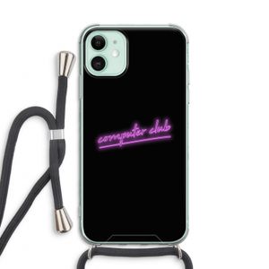Vice Black: iPhone 11 Transparant Hoesje met koord