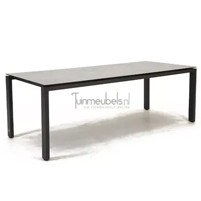 Tuintafel Goa HPL 220 x 95 cm Lichtgrijs