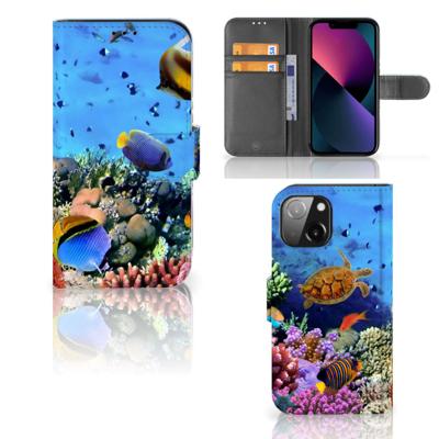 iPhone 13 Mini | Telefoonhoesje | Met pasjeshouder | Vissen