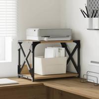 VidaXL Printerstand artisan eiken 44 x 26 x 31,5 cm bewerkt hout