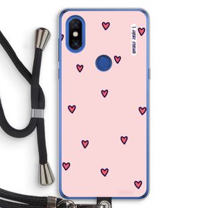 Hartjes: Xiaomi Mi Mix 3 Transparant Hoesje met koord