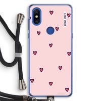 Hartjes: Xiaomi Mi Mix 3 Transparant Hoesje met koord
