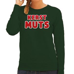 Foute kersttrui/sweater voor dames - kerst muts - groen - kerstmuts - feestdagen