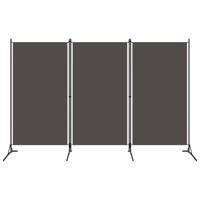 Kamerscherm met 3 panelen 260x180 cm antraciet