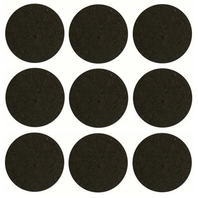 Benson Antikrasvilt - zelfklevend - 16x stuks - 1.9 cm - bruin - meubelviltjes