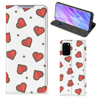 Samsung Galaxy S20 Plus Hoesje met Magneet Hearts