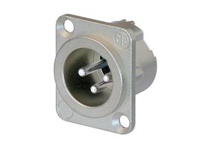 Neutrik NC3MD-LX XLR-connector Flensstekker, contacten recht Aantal polen: 3 Zilver 1 stuk(s)