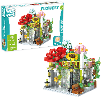 Oku Yestoys flowery house met verlichting 751 onderdelen