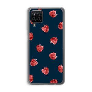 Framboosjes: Samsung Galaxy A12 Transparant Hoesje