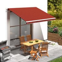 VidaXL Luifeldoek 350x250 cm canvas oranje en bruin