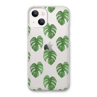 Monstera leaves: iPhone 13 Transparant Hoesje