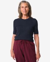 051 Dames Kabeltrui Fally Donkerblauw (donkerblauw)