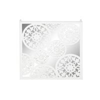 Wanddecoratie DKD Home Decor Spiegel Wit Hout MDF (90 x 1,5 x 90 cm)