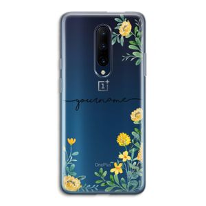 Gele bloemen: OnePlus 7 Pro Transparant Hoesje