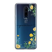 Gele bloemen: OnePlus 7 Pro Transparant Hoesje
