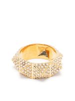 Valentino Garavani bague Rockstud sertie de cristaux - Or