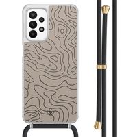 Samsung Galaxy A23 hoesje met koord - Abstract lines