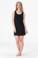 Gaubert Onderjurk 90CM - Brede bandjes - Gladde dames onderjurk - Wit - Zwart - Huidskleur