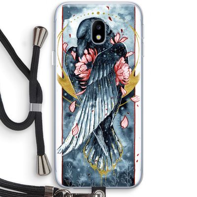 Golden Raven: Samsung Galaxy J3 (2017) Transparant Hoesje met koord
