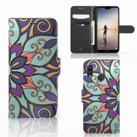 Huawei P20 Lite Hoesje Purple Flower