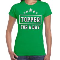 Topper for a day concert t-shirt voor de Toppers groen dames