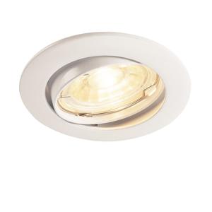 SLV Richtbare inbouwspotPika GU10 8,3cm rond wit - 1000718