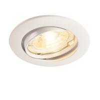 SLV Richtbare inbouwspotPika GU10 8,3cm rond wit - 1000718