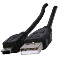 Valueline CABLE-161 USB-kabel 1,8 m 2.0 USB A Mini-USB B Zwart - thumbnail