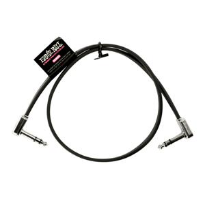 Ernie Ball 6410 patchkabel stereo haaks zwart 60 cm