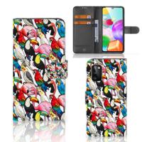 Samsung Galaxy A41 | Telefoonhoesje | Met pasjeshouder | Birds