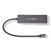 Nedis USB-Hub | 1x USB-C 3.2 Gen 2 Male | 2x USB-A 3.2 Gen 2 Female / 2x USB-C 3.2 Gen 2 Female | 4-Poorts poort(en) | USB 3.2 Gen 2 | USB Gevoed | 10 - thumbnail
