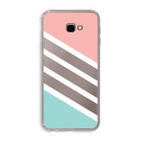 Strepen pastel: Samsung Galaxy J4 Plus Transparant Hoesje