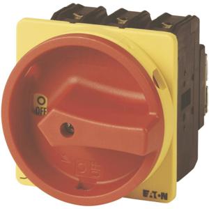 Eaton P3-63/EA/SVB Nokkenschakelaar Uitschakelbaar 63 A 690 V 1 x 90 ° Geel, Rood 1 stuk(s)