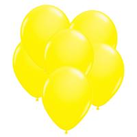 Feest Ballonen - neon geel - 32x stuks - 25 cm - versiering/feestartikelen