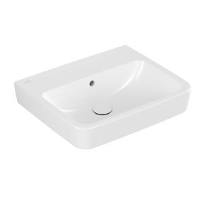 Villeroy & Boch O.novo wastafel 55x46cm zonder kraangat ceramic+ wit 4A4157R1