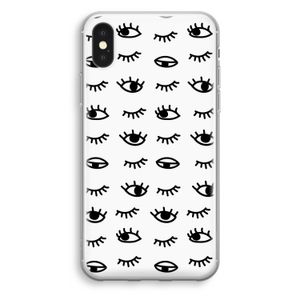 Eye pattern #2: iPhone X Transparant Hoesje