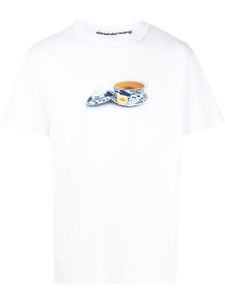 Alexander Wang t-shirt à imprimé graphique - Blanc