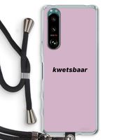 kwetsbaar: Sony Xperia 5 III Transparant Hoesje met koord