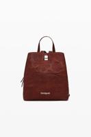 Geborduurde S-rugzak - BROWN - U