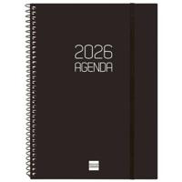 Agenda Finocam Zwart A5 15,5 x 21,2 cm